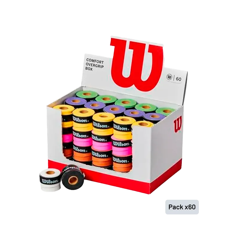 Wilson Smooth Multicolor Drum Overgrips (BOX OF 60)