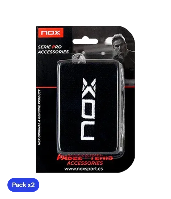 NOX Black Wristbands (Pack of 2)