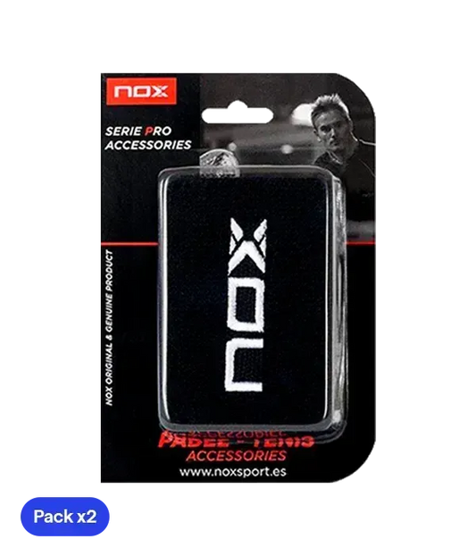 NOX Black Wristbands (Pack of 2)