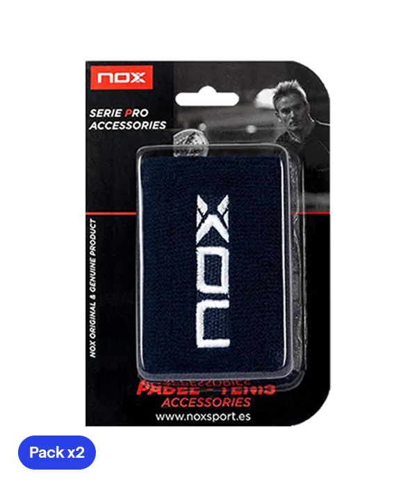 NOX Dark Blue Wristbands (Pack of 2)