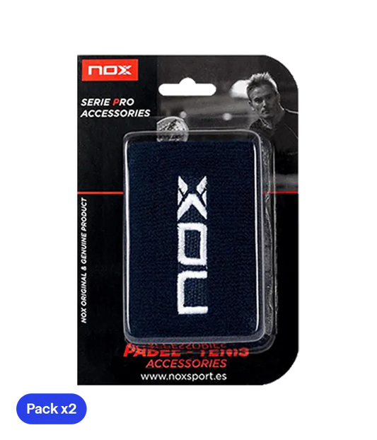 NOX Dark Blue Wristbands (Pack of 2)
