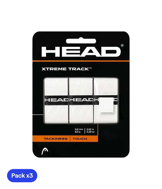 HEAD XtremeTrack White Overgrips (Pack x3)