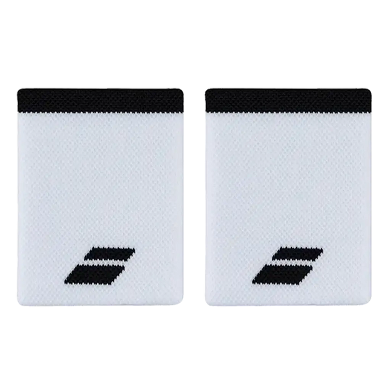 Babolat Jumbo Wristbands White/Black Pack of 2