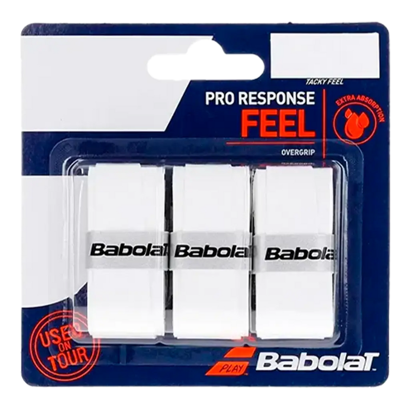 Babolat Pro Response Overgrips White (Pack x3)